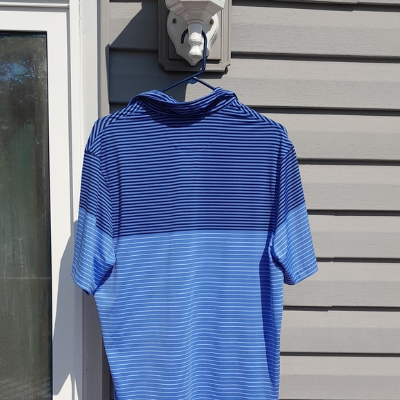 Daniel Cremieux Blue Polo with Classic Stripes Medium GUC - Picture 4 of 6